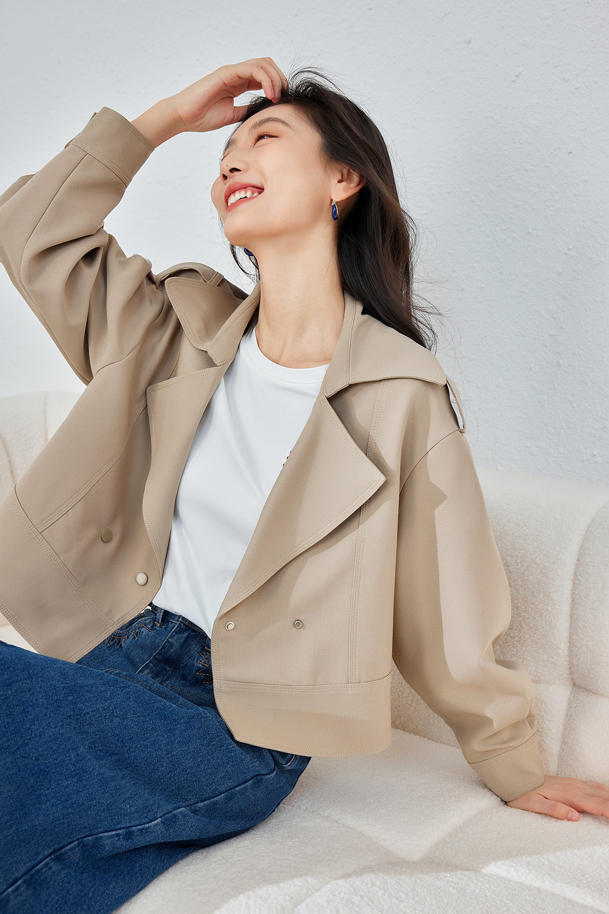 Double-Breasted Trench Coat