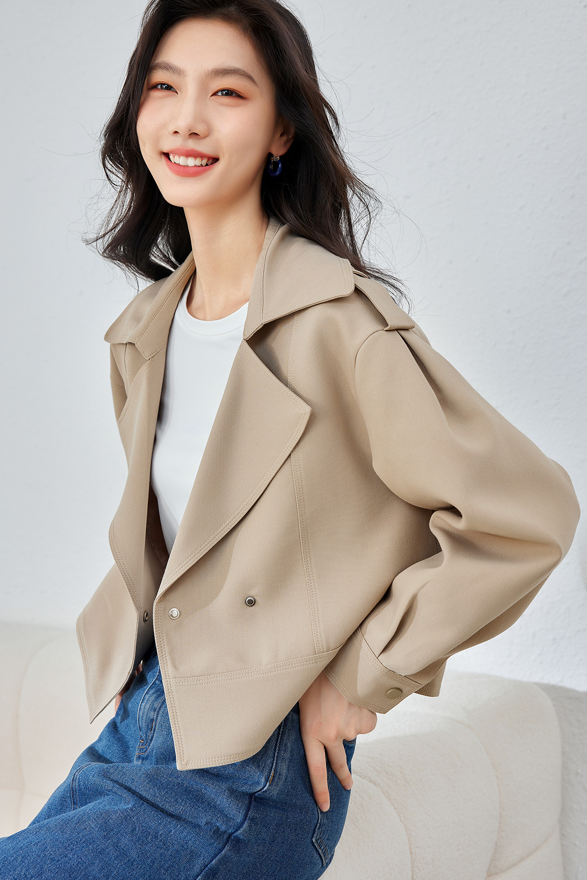 Double-Breasted Trench Coat
