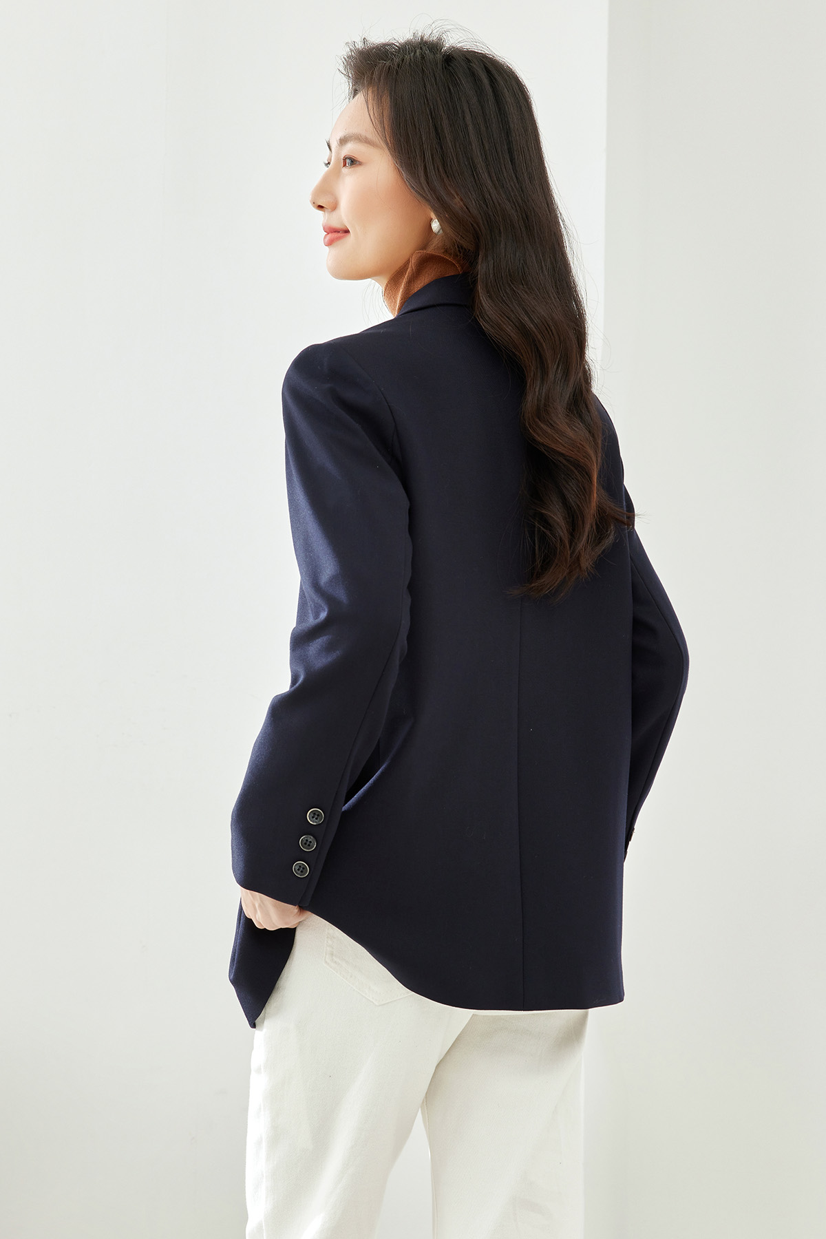 Solid Color Suit Jacket