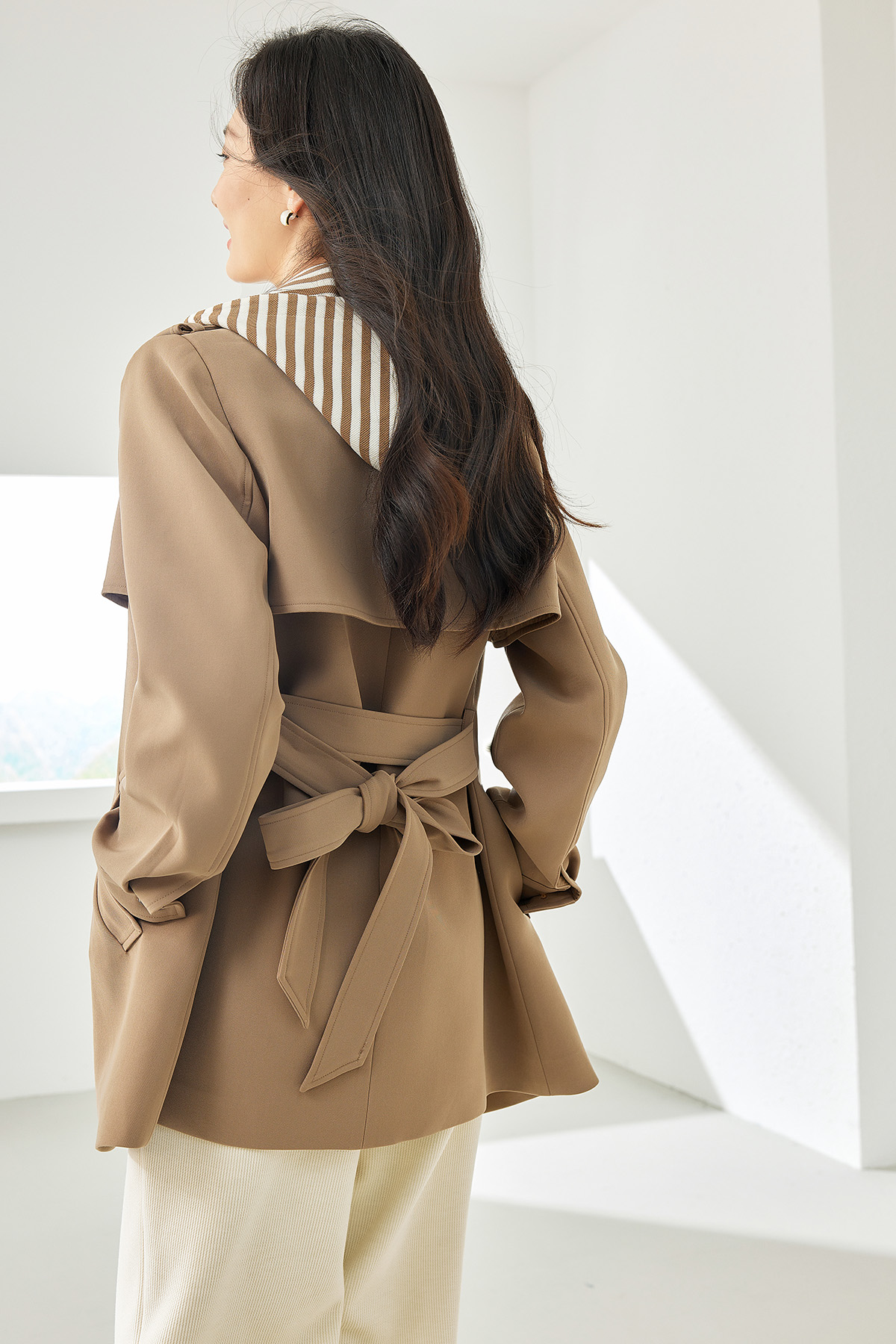 Hooded Thick Trench Coat