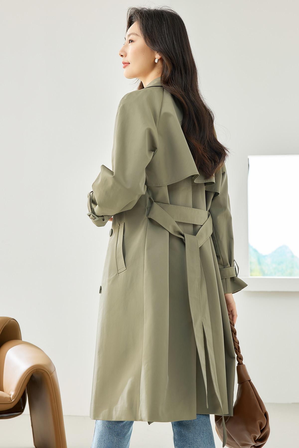 Solid Color Windbreaker Jacket