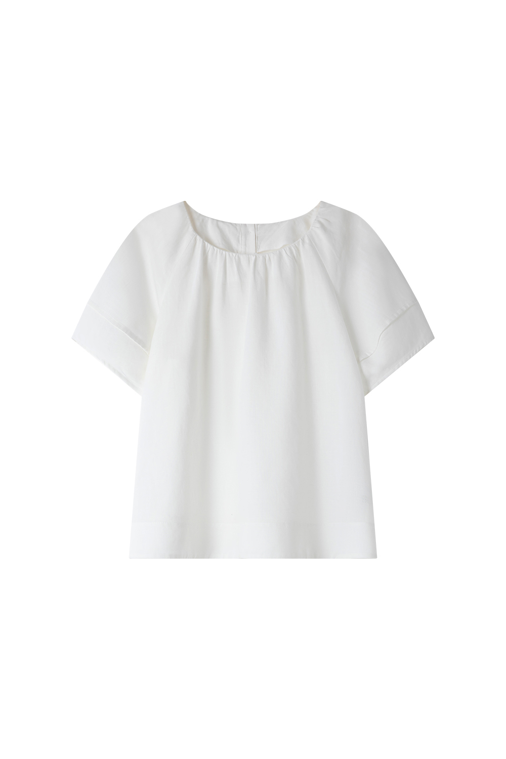 Minimalist Commute Textured Shirt with Round Neck