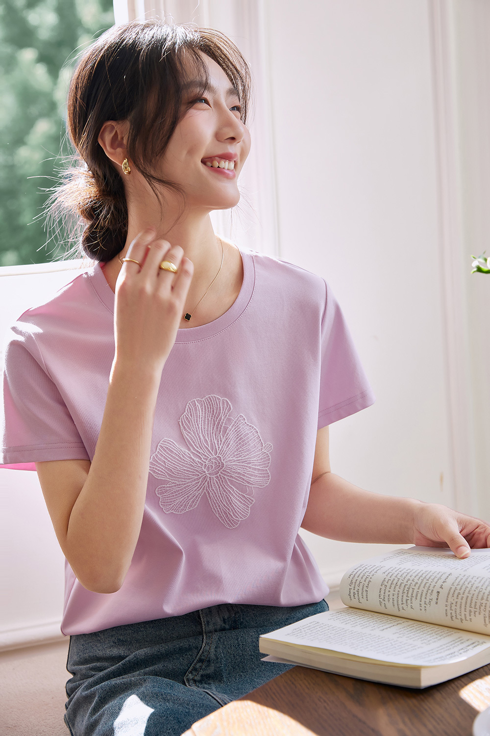 Lace Flower T-Shirt