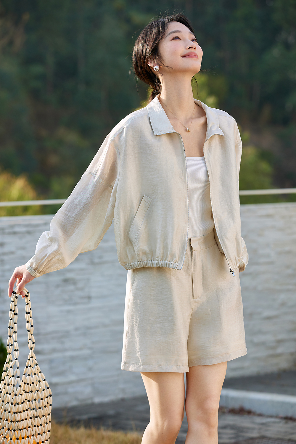 Lyocell Linen Simple Commuter Two-Piece Set-VIMLYSTORE