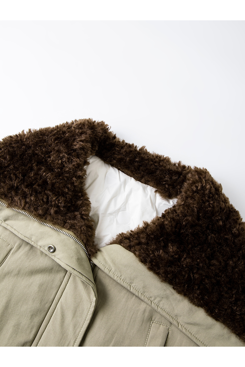 Plush Wide Lapel Thickened Coat