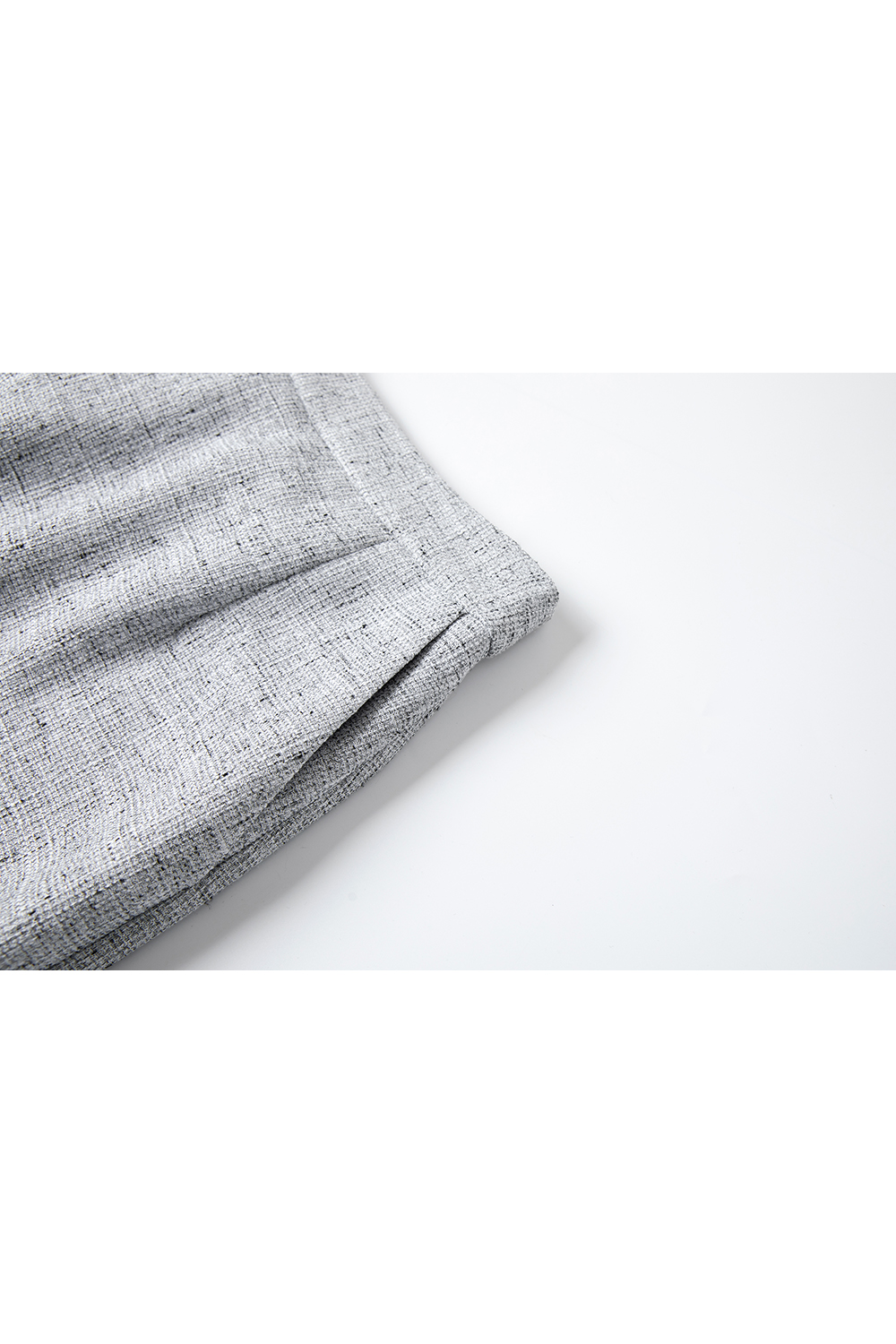 Tweed Vest & Skirt Twin Set in Heather Gray-VIMLYSTORE