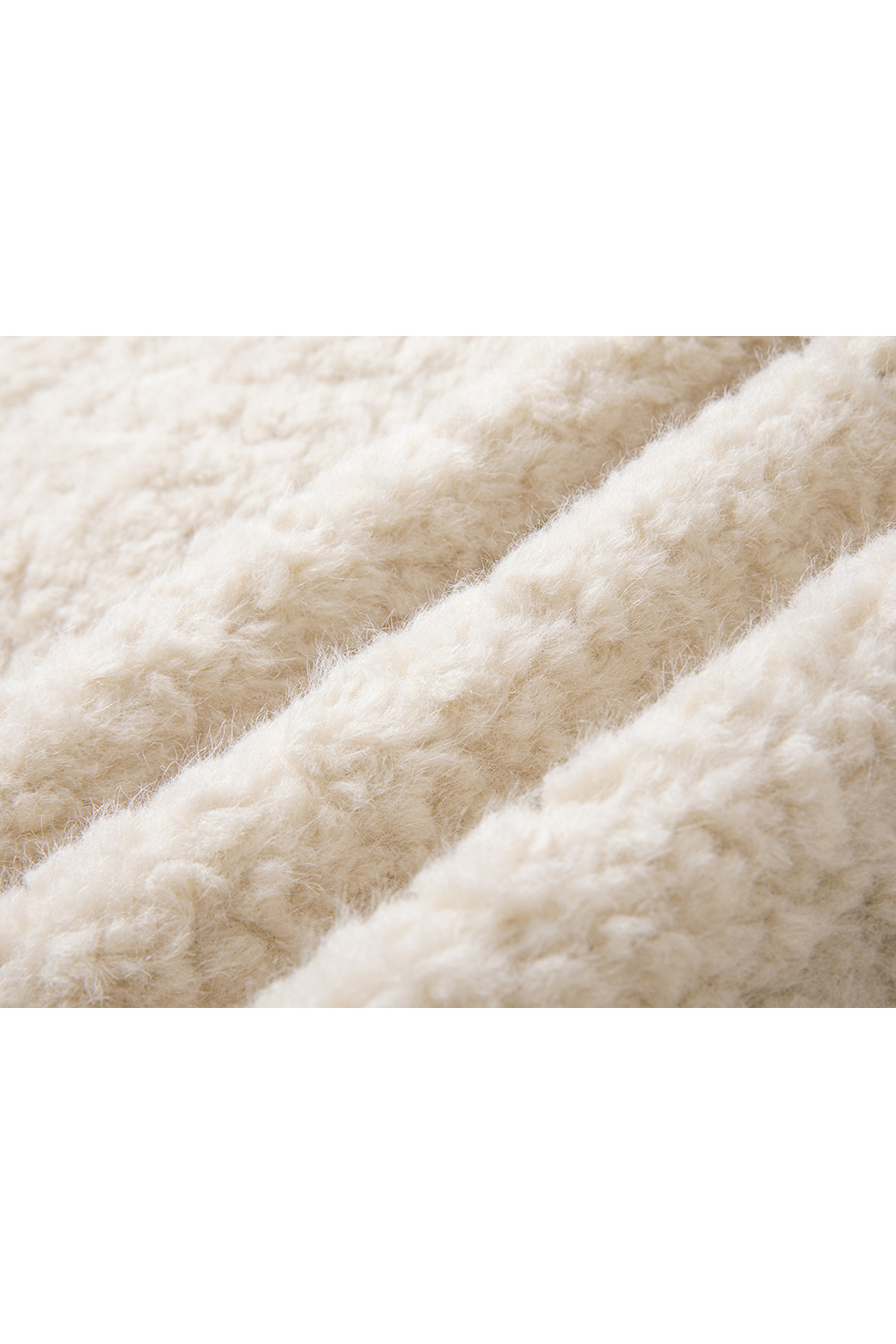 Stand Collar Shearling-Lined Coat