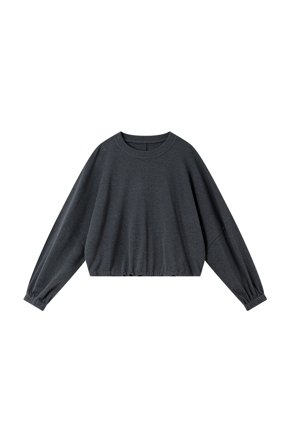 Charcoal Knit Top & A-Line Skirt Coordinated Set-VIMLYSTORE