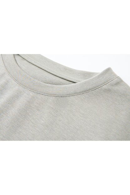 Simple Commute Sleeveless Round Neck Top with Skirt Set