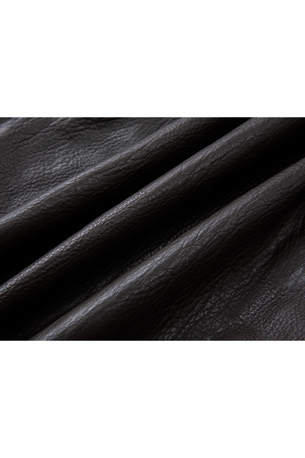 Biker Style Lapel Leather Jacket