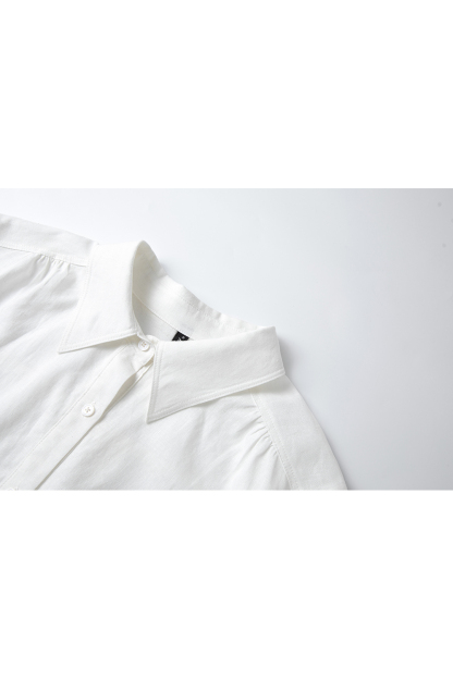 Deer-Embroidered Oversized Shirt for Stylish Commuting-VIMLYSTORE
