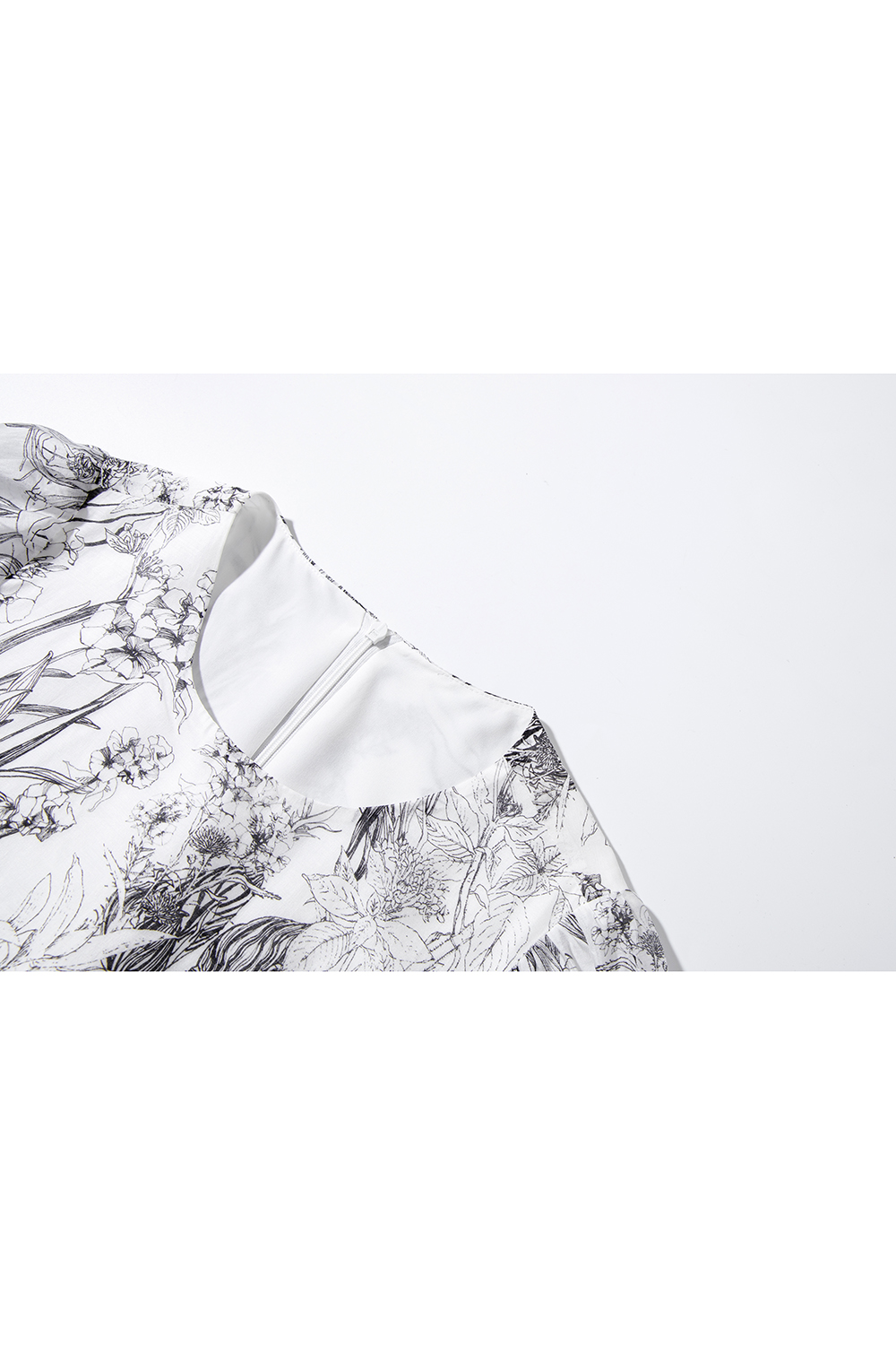 French-Inspired Watercolor Floral Round Neck Pullover Maxi Dress-VIMLYSTORE