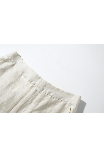 Lyocell Linen Simple Commuter Two-Piece Set-VIMLYSTORE