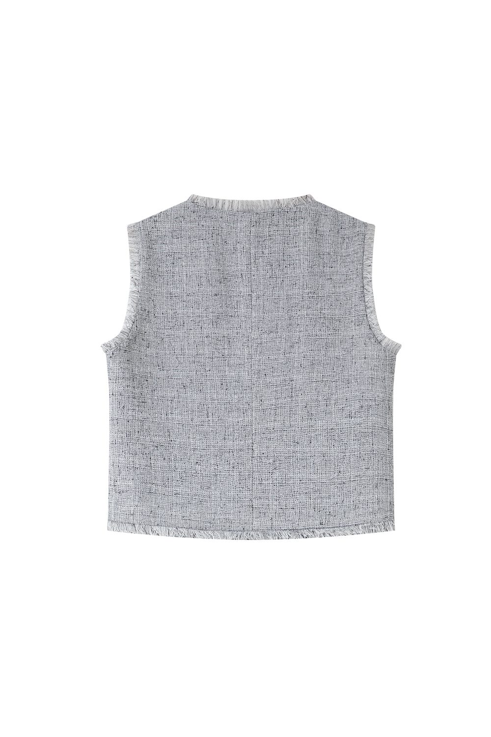 Tweed Vest & Skirt Twin Set in Heather Gray-VIMLYSTORE