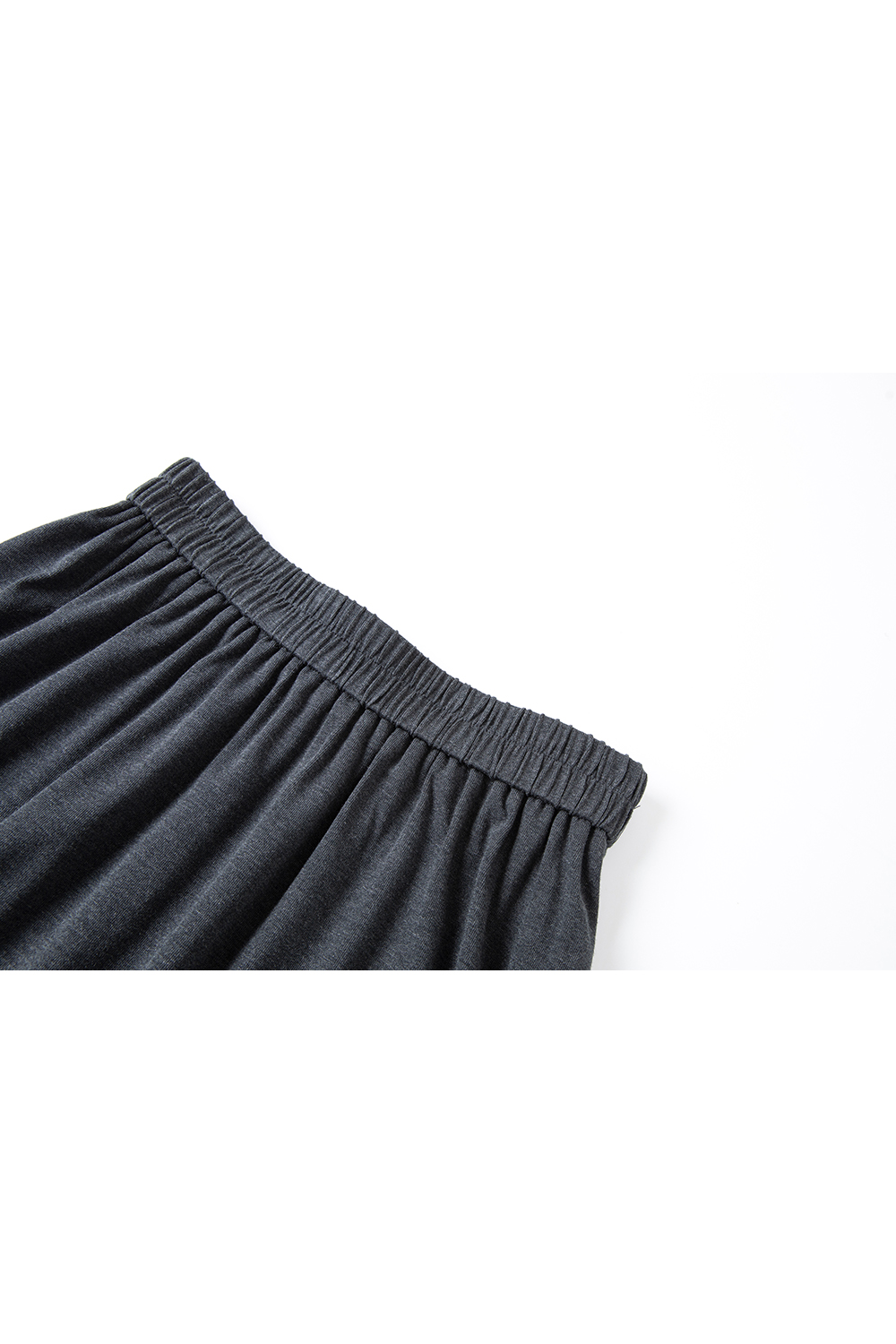 Charcoal Knit Top & A-Line Skirt Coordinated Set-VIMLYSTORE