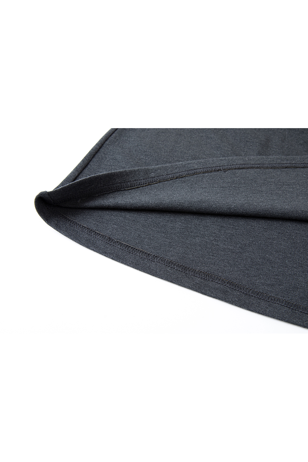 Charcoal Knit Top & A-Line Skirt Coordinated Set-VIMLYSTORE