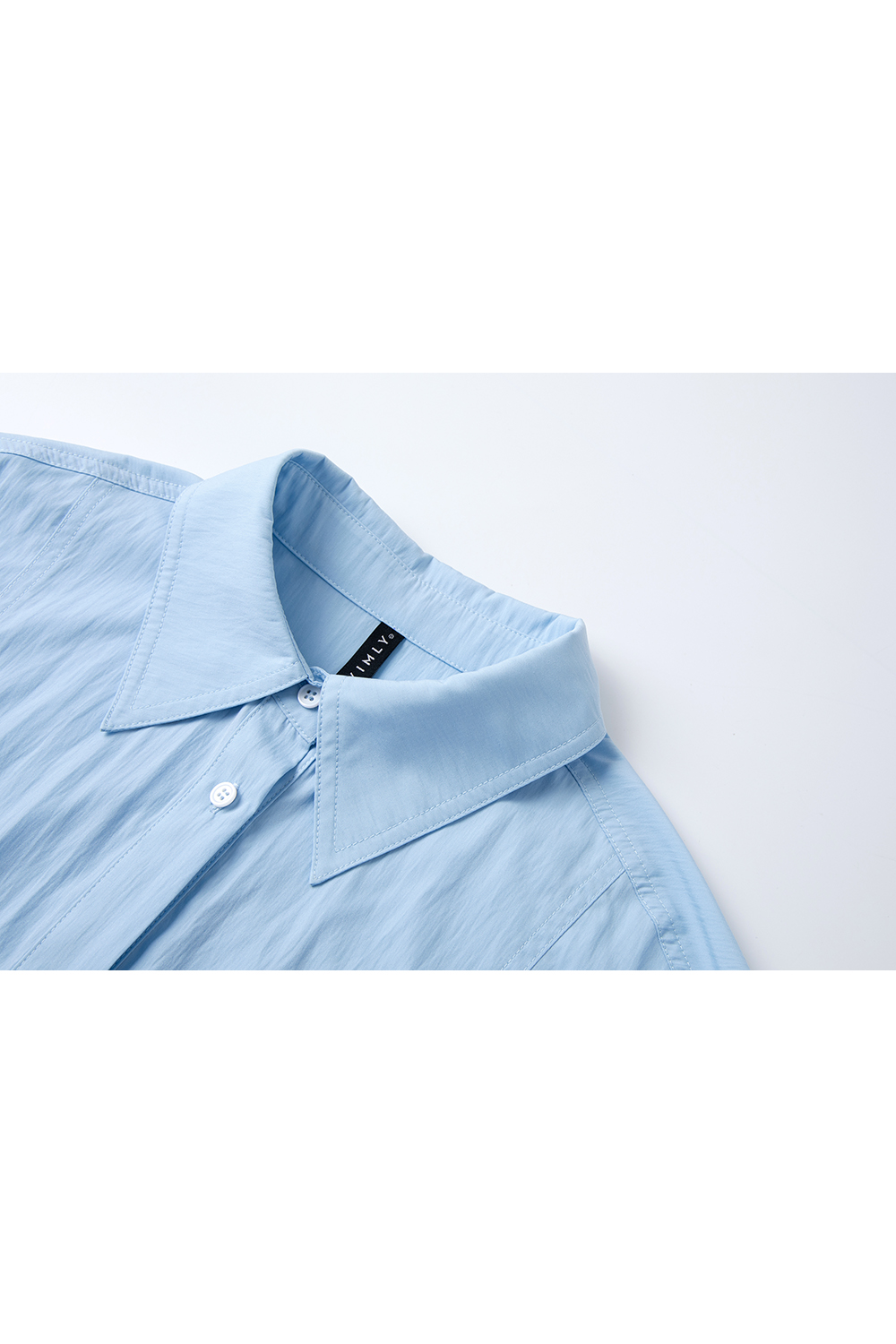 French-Inspired Dropped-Shoulder Oversized Shirt-VIMLYSTORE