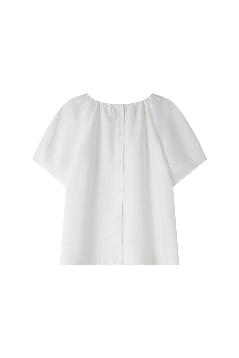 Minimalist Commute Textured Shirt with Round Neck
