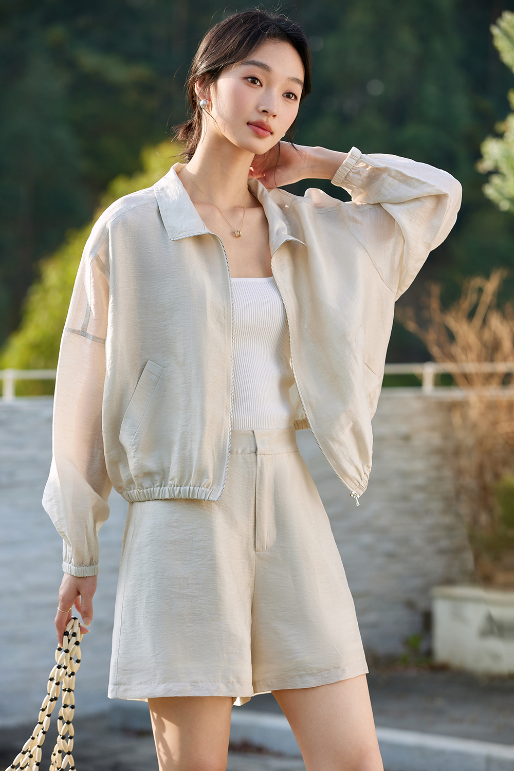 Lyocell Linen Simple Commuter Two-Piece Set-VIMLYSTORE