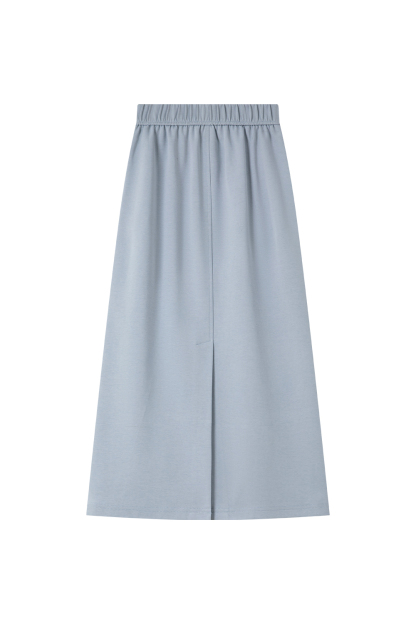 Casual-Chic Fake Two-Piece Top with High-Waist Skirt Set