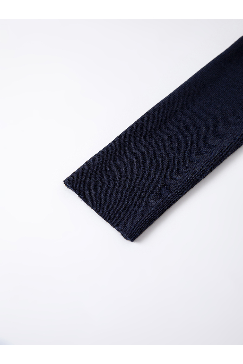 Faux Layered Polo-Neck Relaxed Knit-VIMLYSTORE