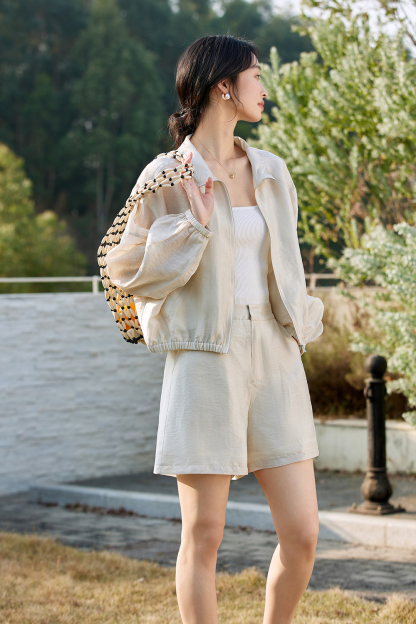 Lyocell Linen Simple Commuter Two-Piece Set-VIMLYSTORE