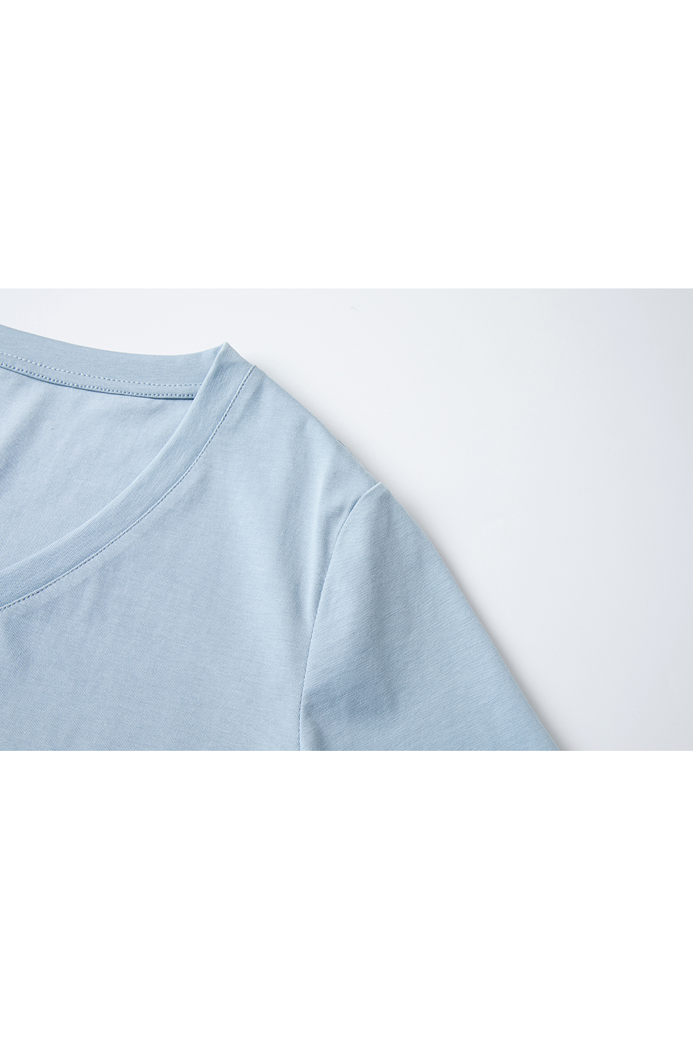 Dopamine Solid Color Casual Versatile V-Neck Loose Top-VIMLYSTORE