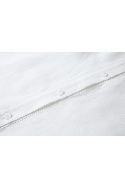 Minimalist Commute Textured Shirt with Round Neck
