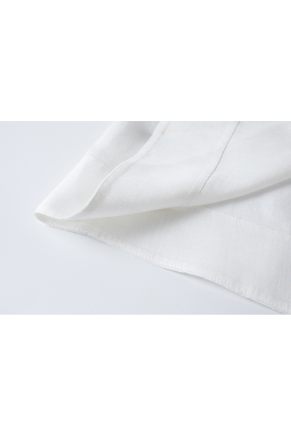 Minimalist Commute Textured Shirt with Round Neck