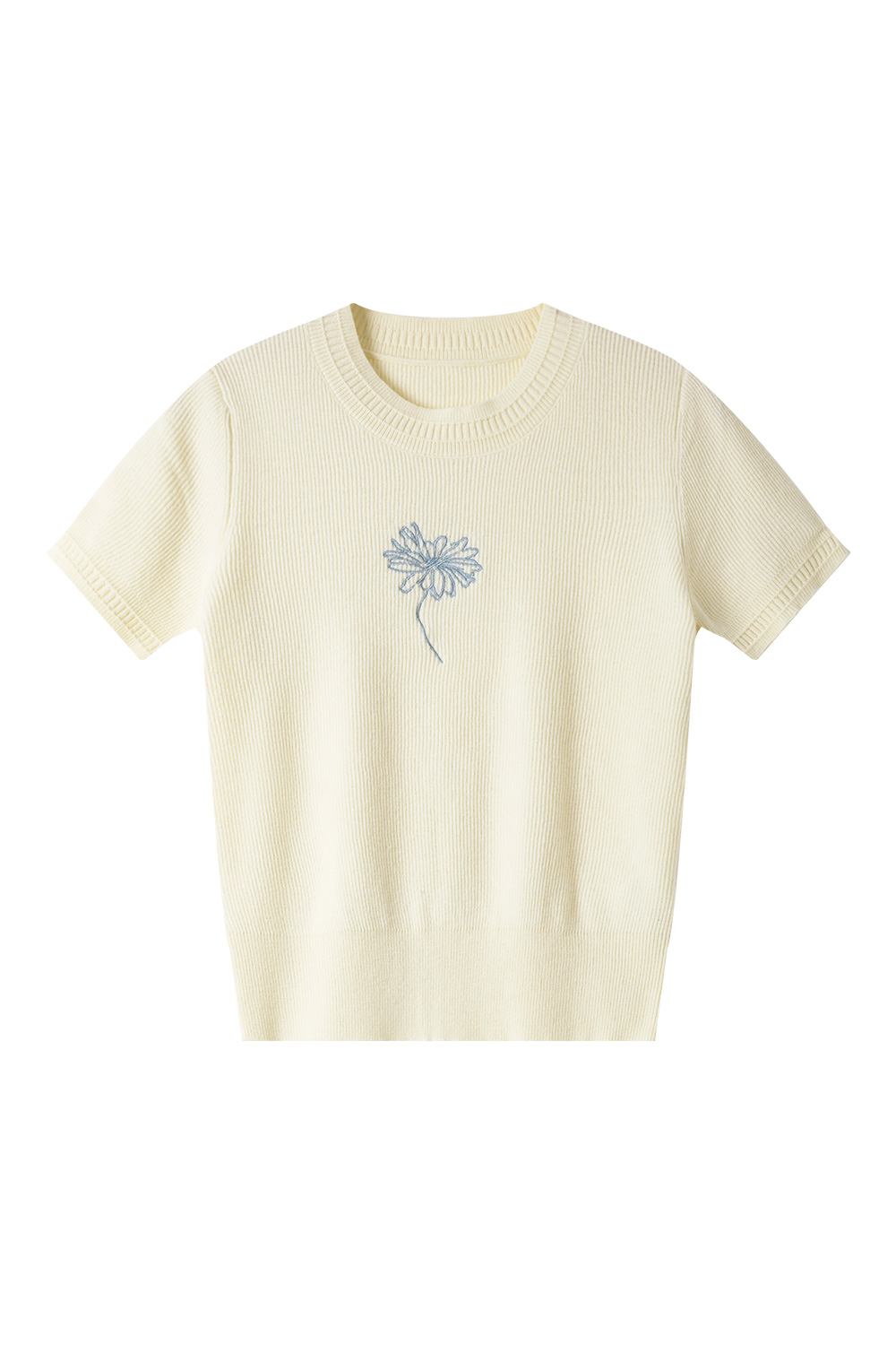 Flower Embroidered Loose Sweater