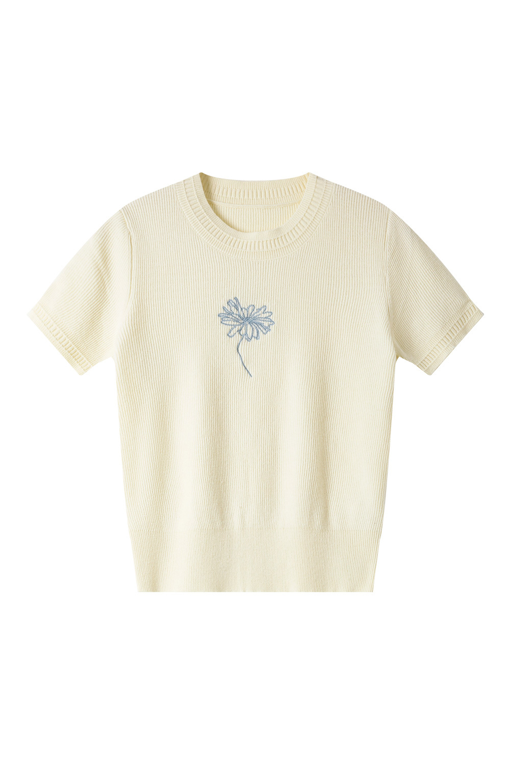 Flower Embroidered Loose Sweater