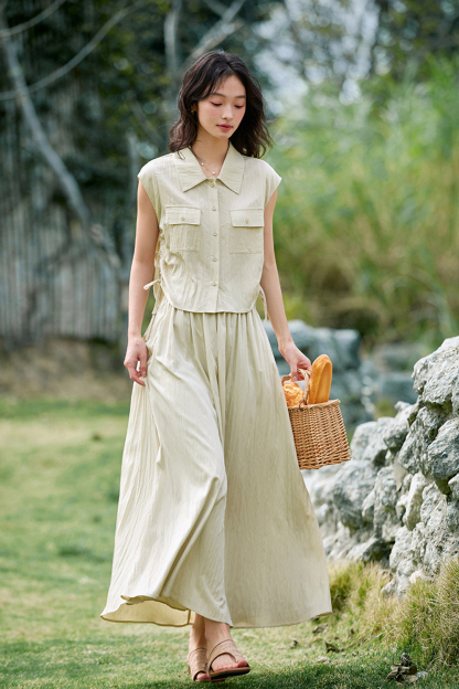 Fashion Casual Lapel Drawstring Suit-VIMLYSTORE