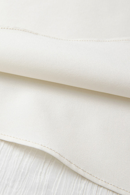 Texture Sense High-waisted A-line Skirt