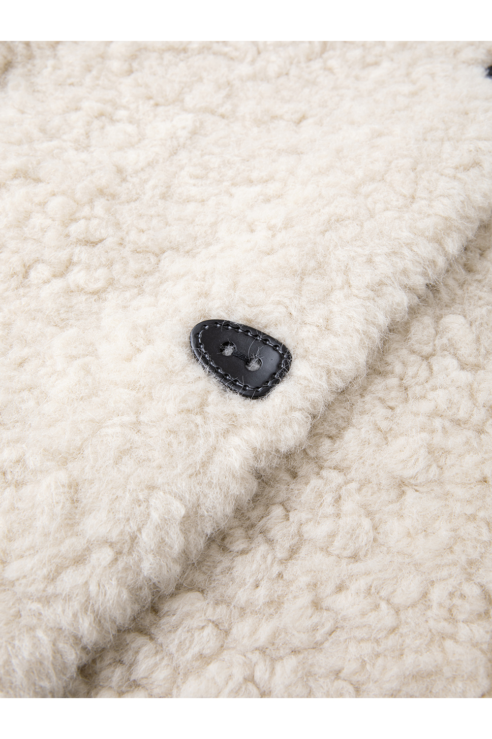 Stand Collar Shearling-Lined Coat