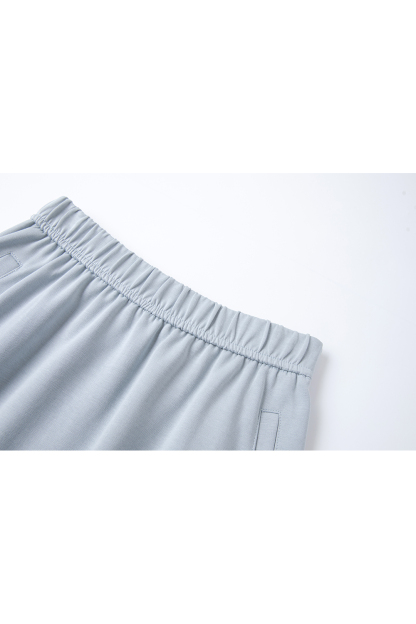 Casual-Chic Fake Two-Piece Top with High-Waist Skirt Set
