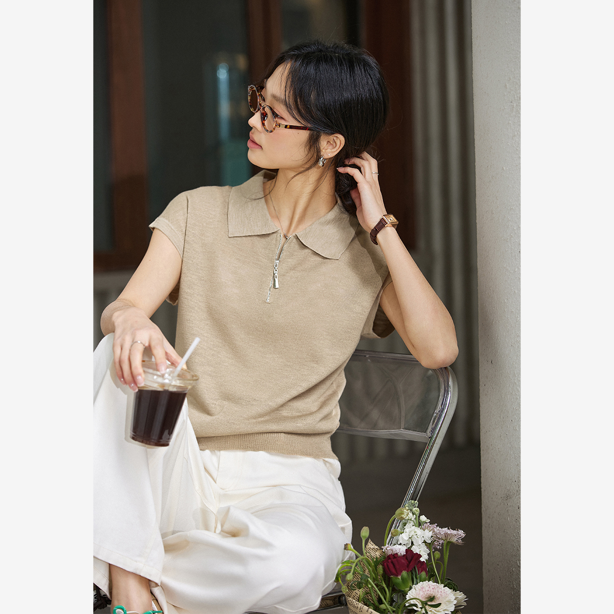 Half-Zip Breathable Sweater