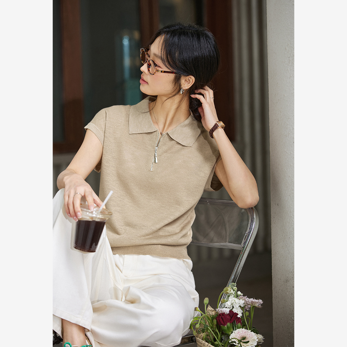 Half-Zip Breathable Sweater