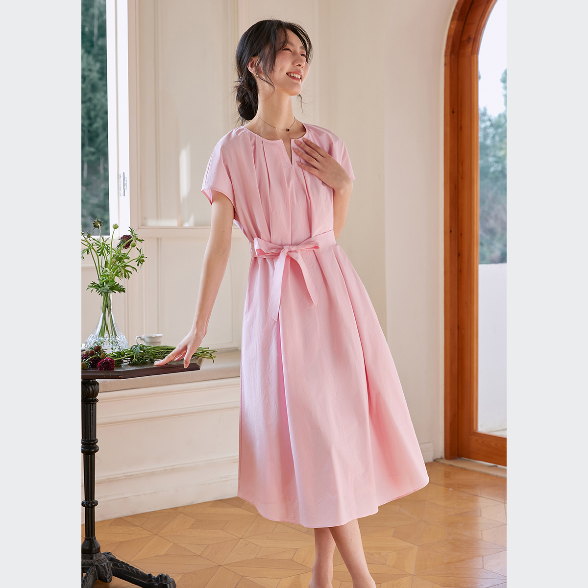 Pure Cotton Loose Straight Dress