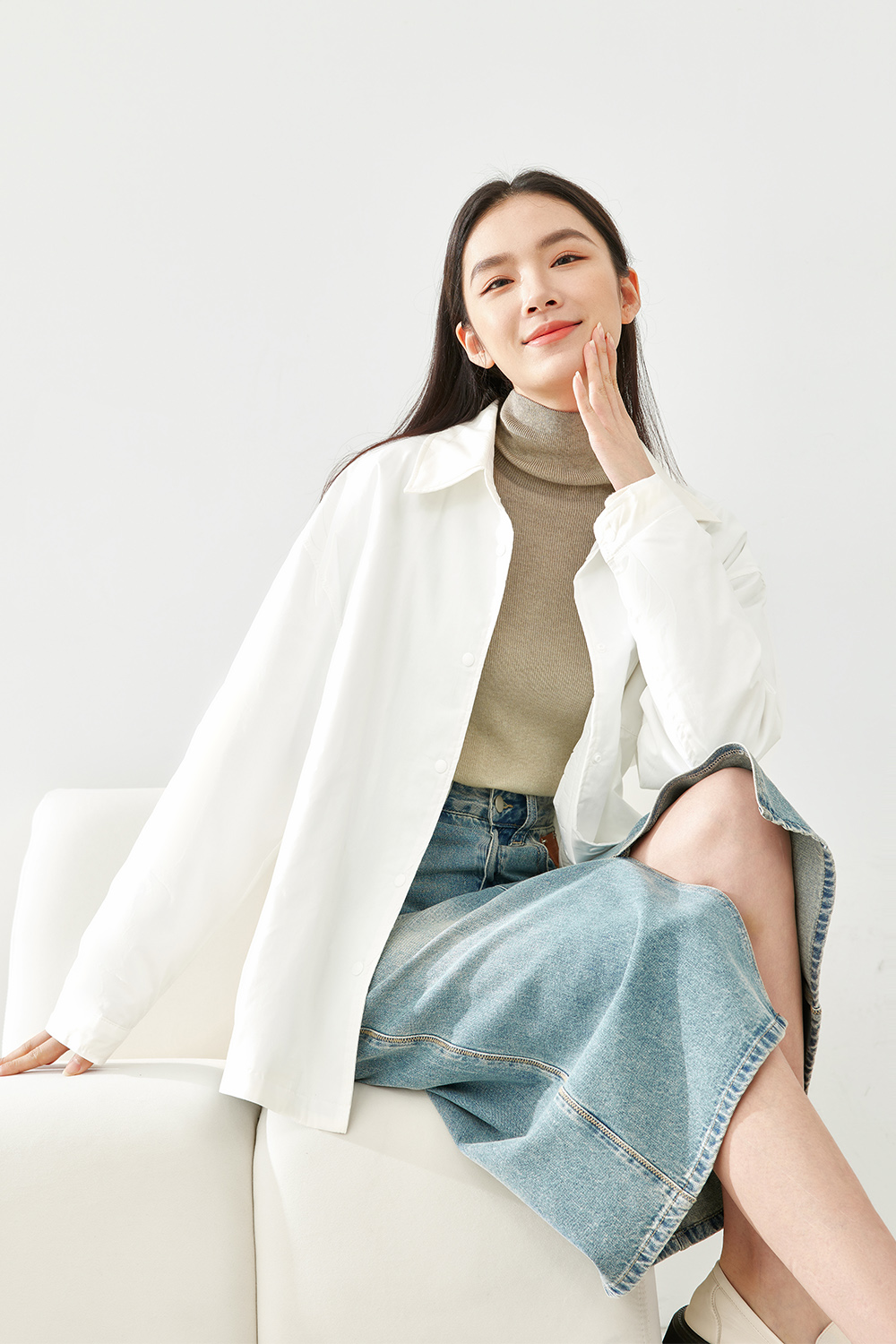 Classic Solid Color Cotton Jacket