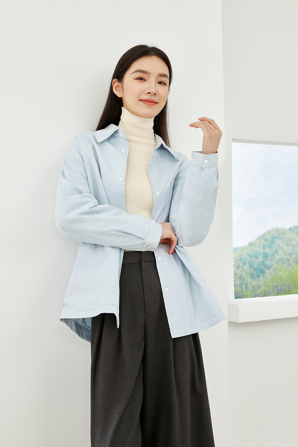 Classic Solid Color Cotton Jacket