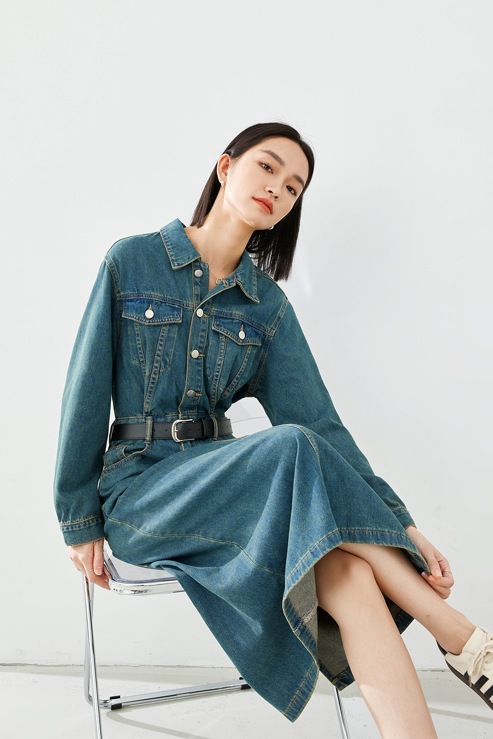 Fashionable Denim Dress