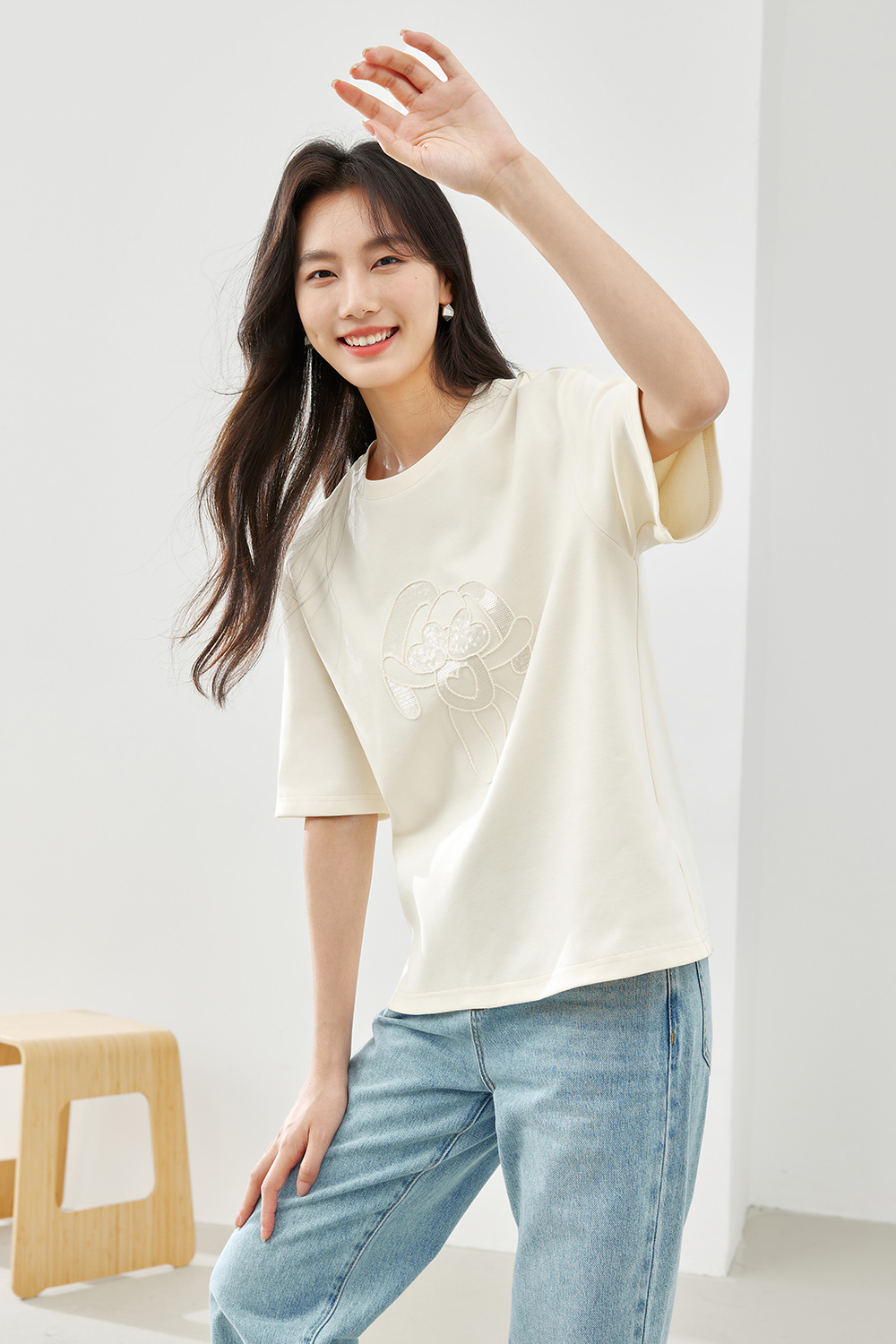 Casual Solid Color T-Shirt-VIMLYSTORE