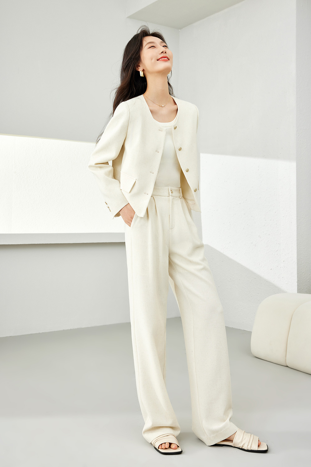 Casual and Elegant Two-Piece Set