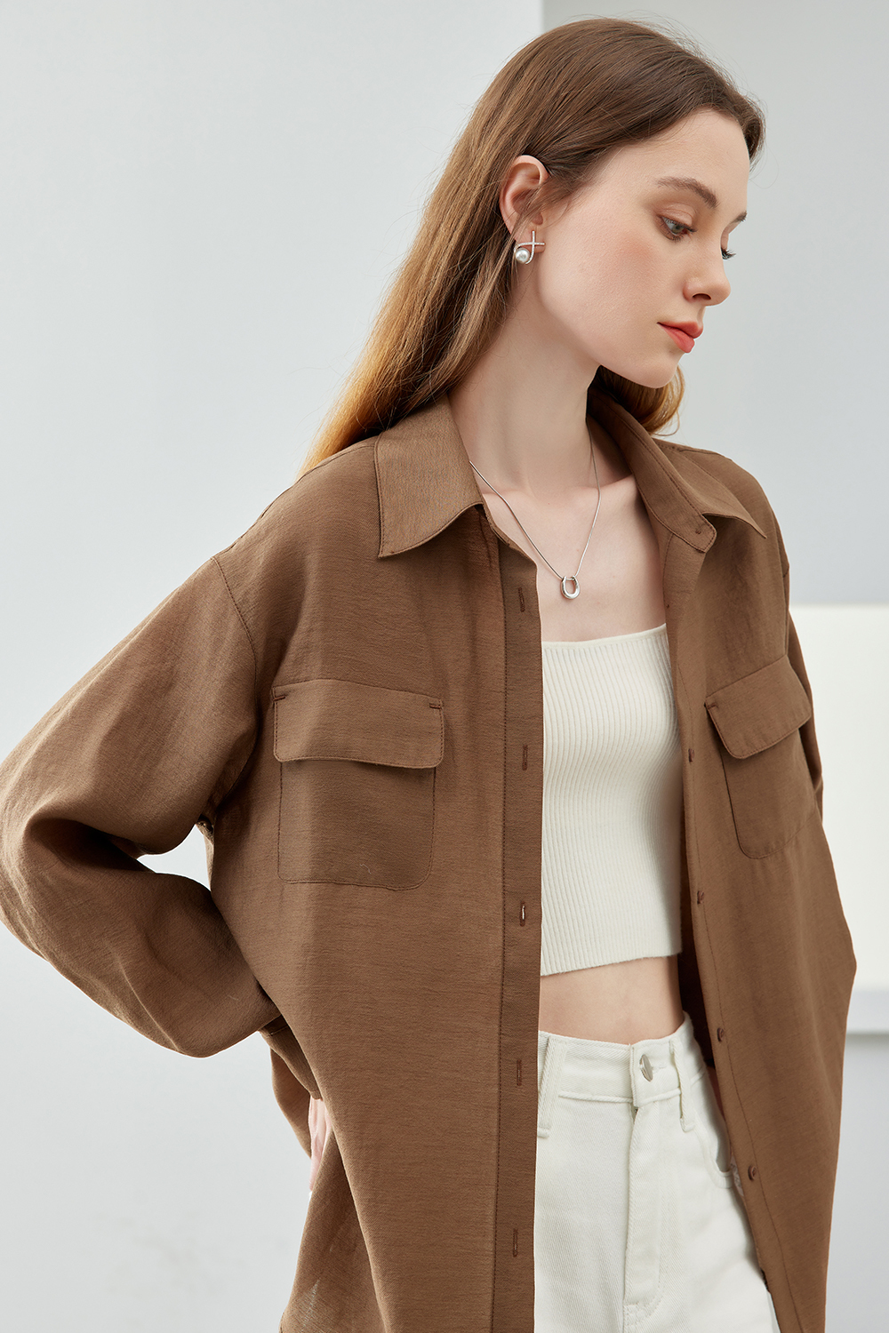 Casual drop sleeve shirt