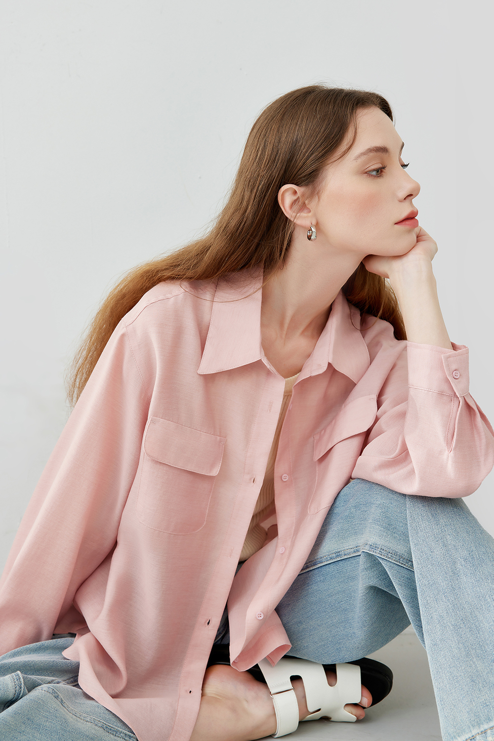 Casual drop sleeve shirt