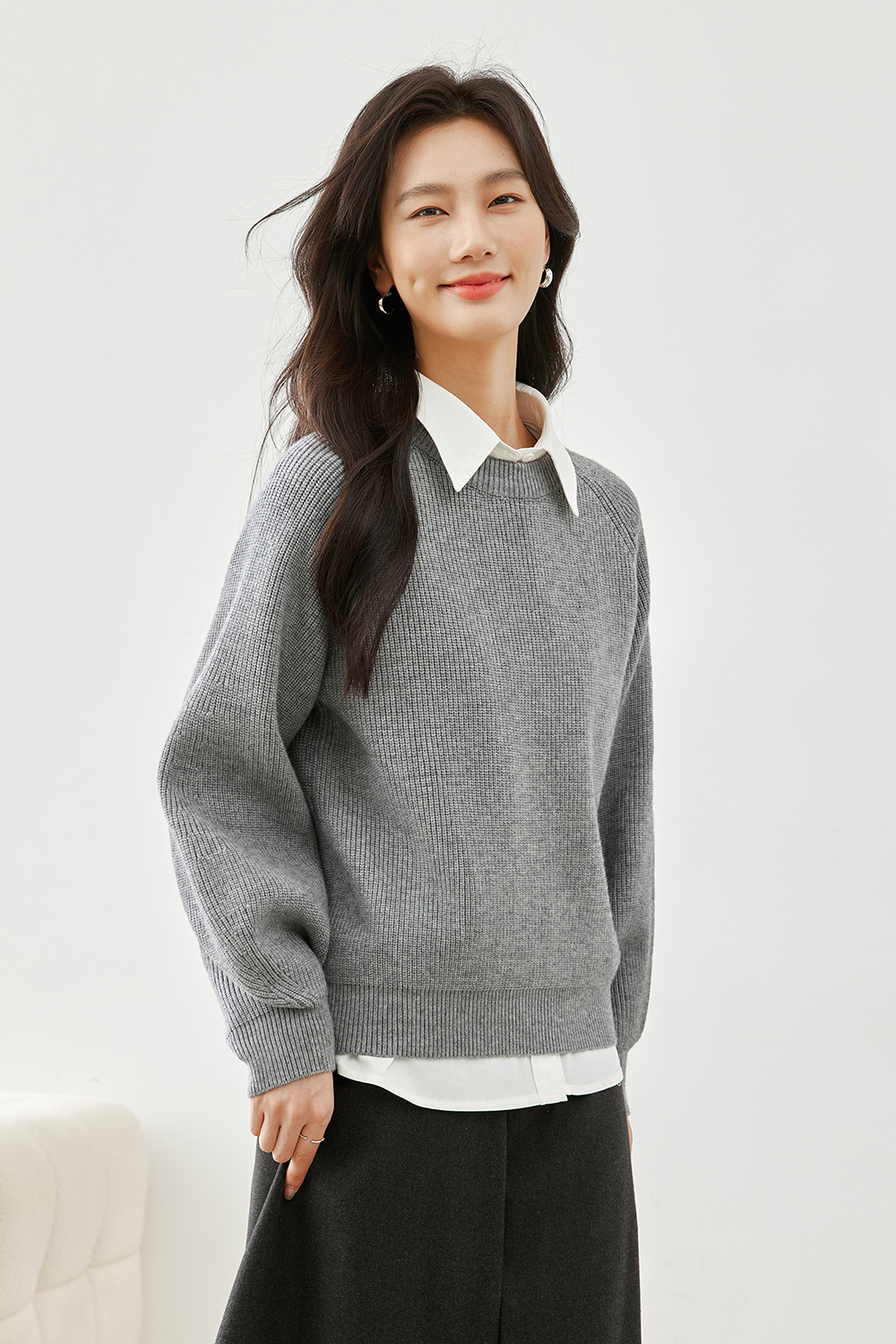 Elegant Crew Neck Sweater