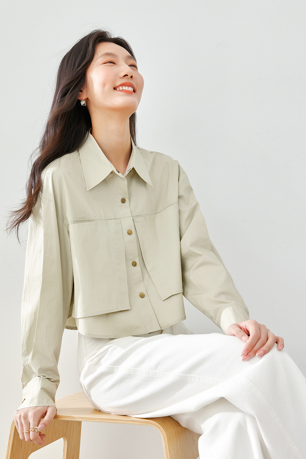 Lapel Patch Shirt