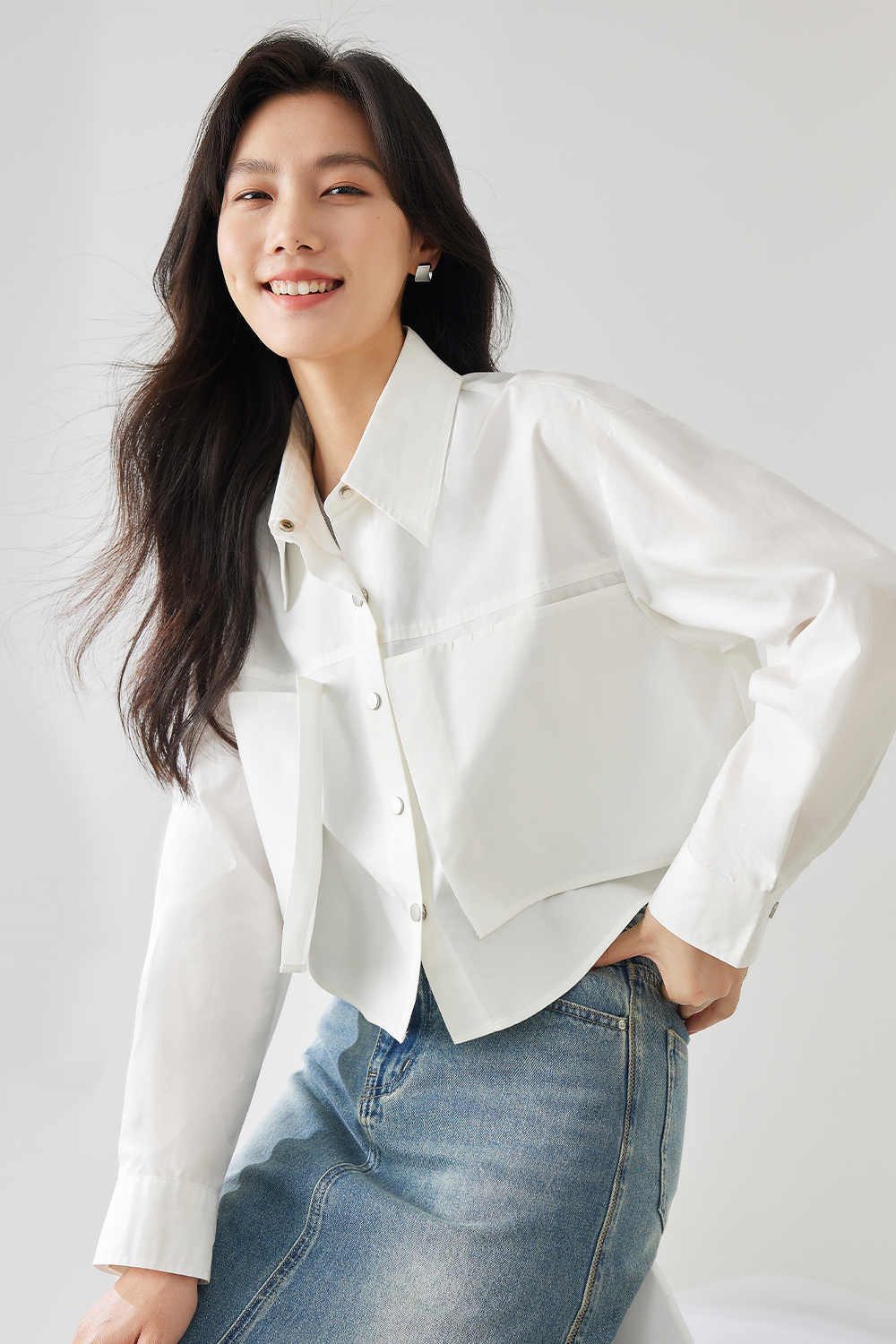 Lapel Patch Shirt
