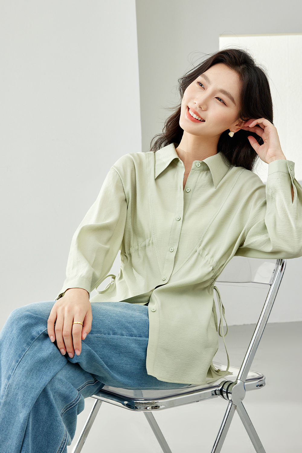Waisted Tie Shirt