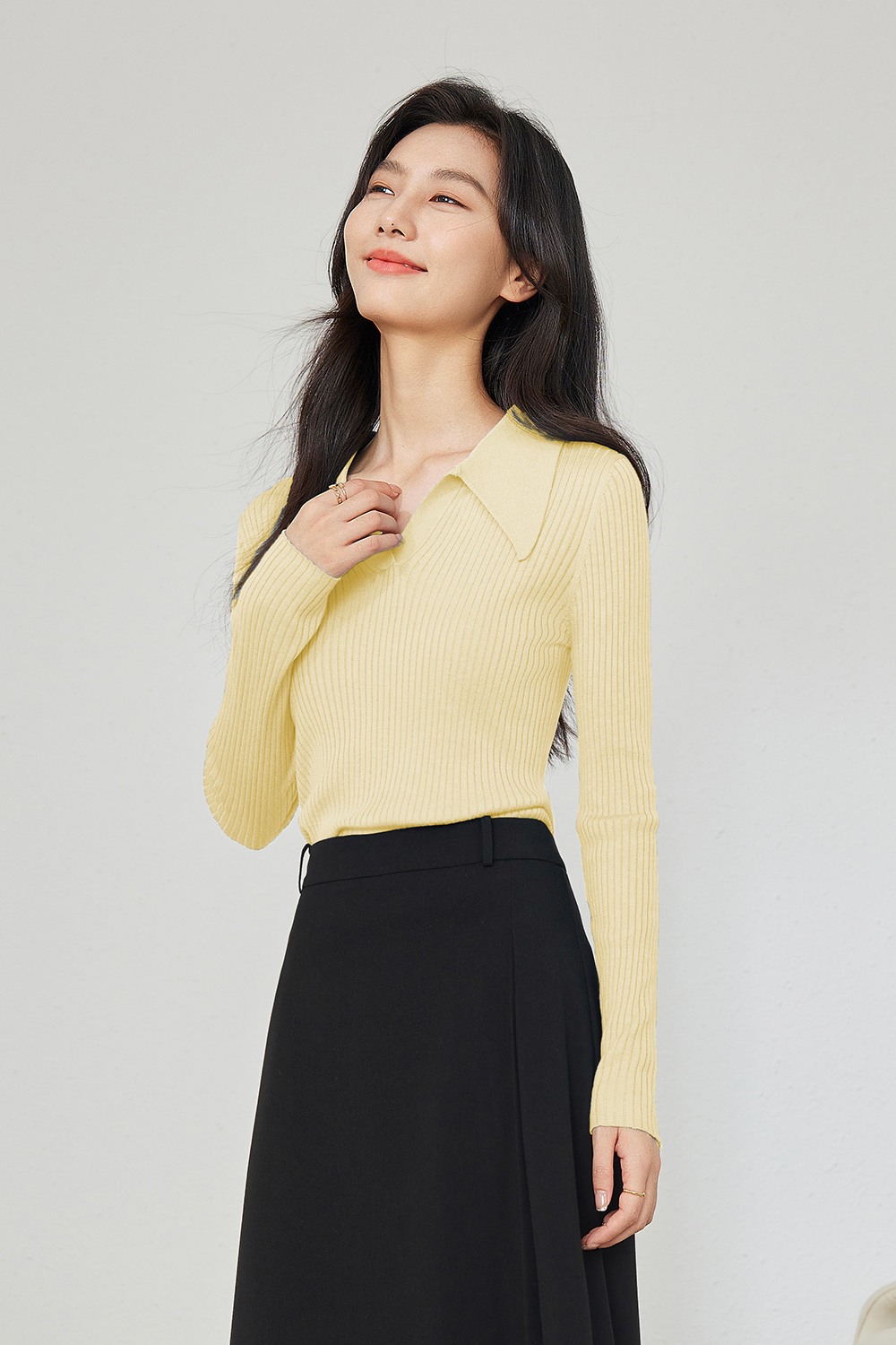 Slimming V-Neck Sweater-VIMLYSTORE.com